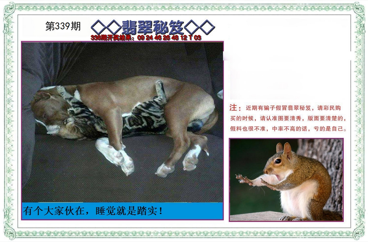 2024339期翡翠秘笈
