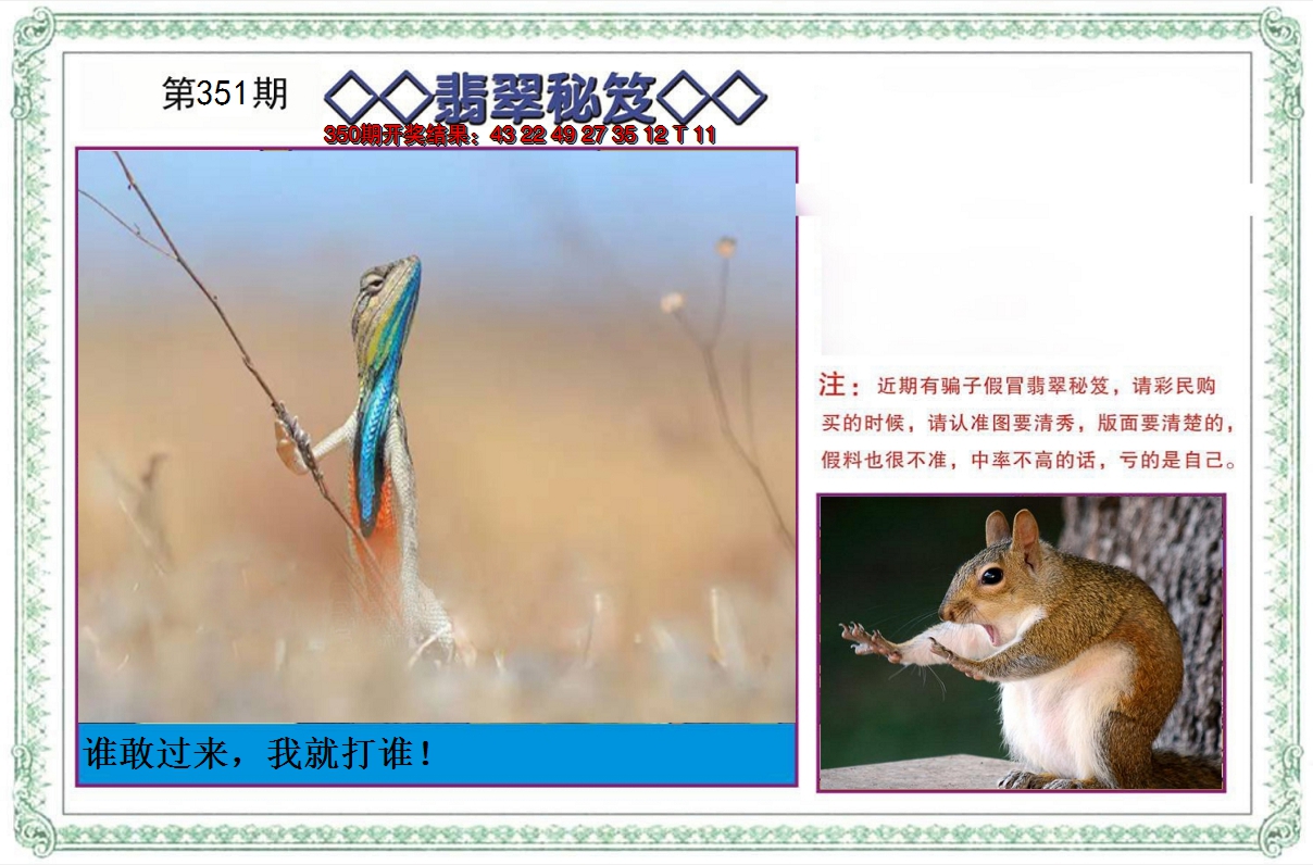 2024351期翡翠秘笈