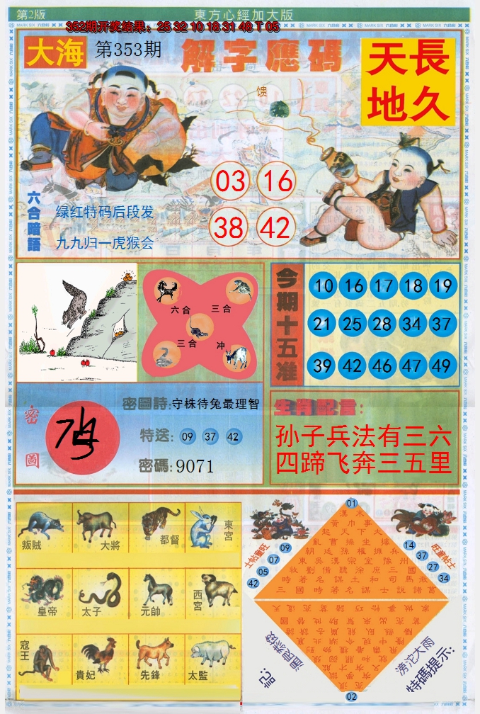 2024353期东方心经B加大版