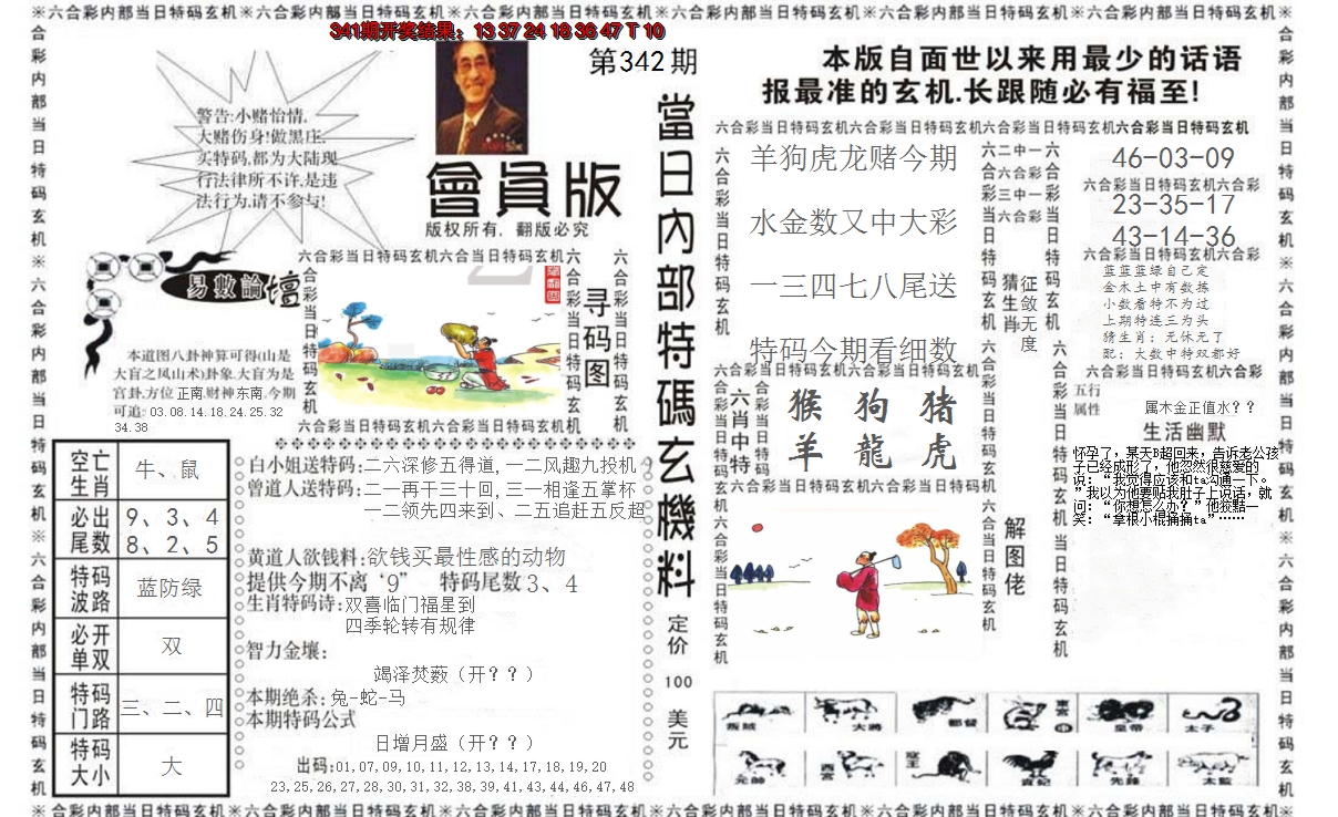 2024342期当日特码玄机报