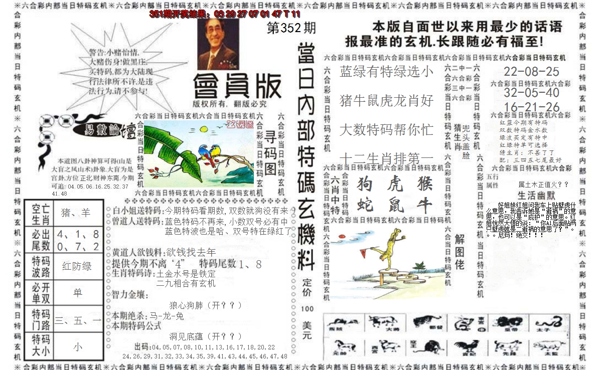 2024352期当日特码玄机报