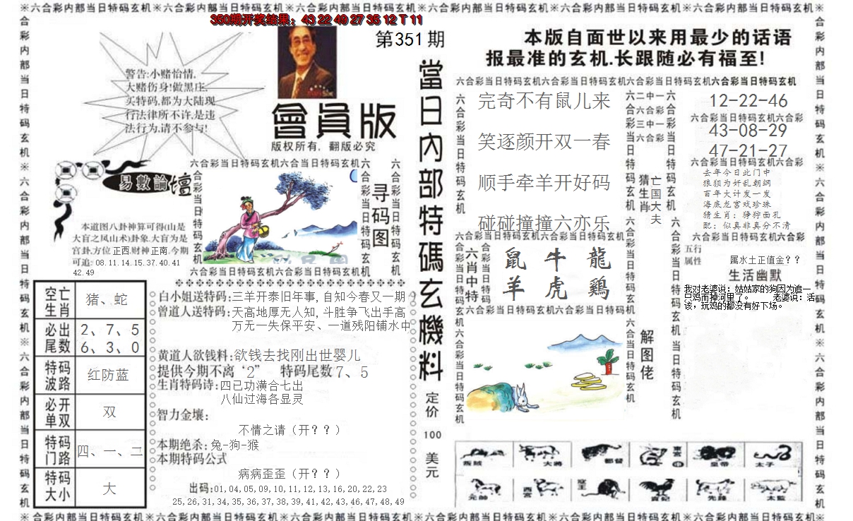 2024351期当日特码玄机报