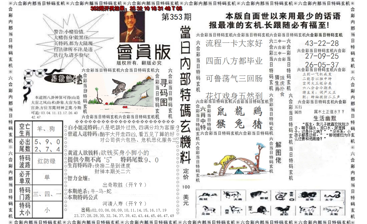 2024353期当日特码玄机报