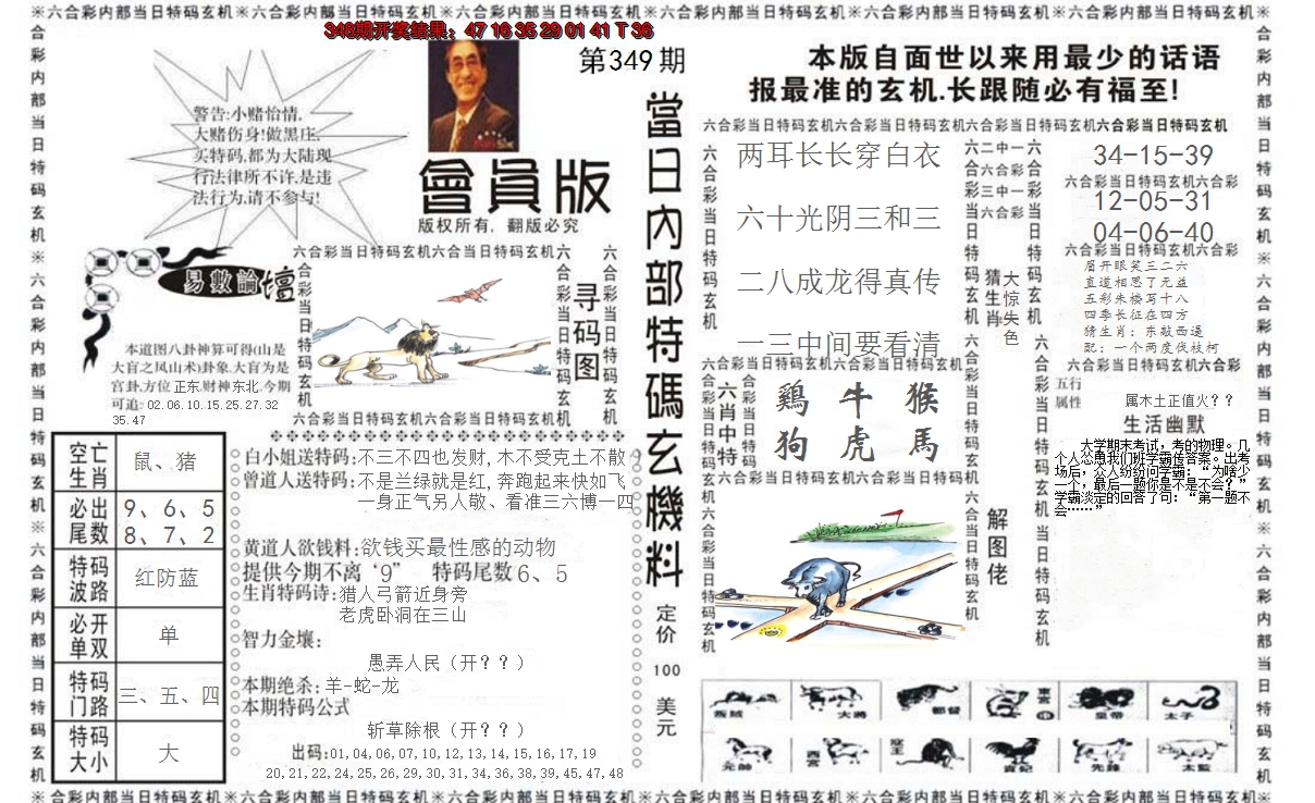 2024349期当日特码玄机报