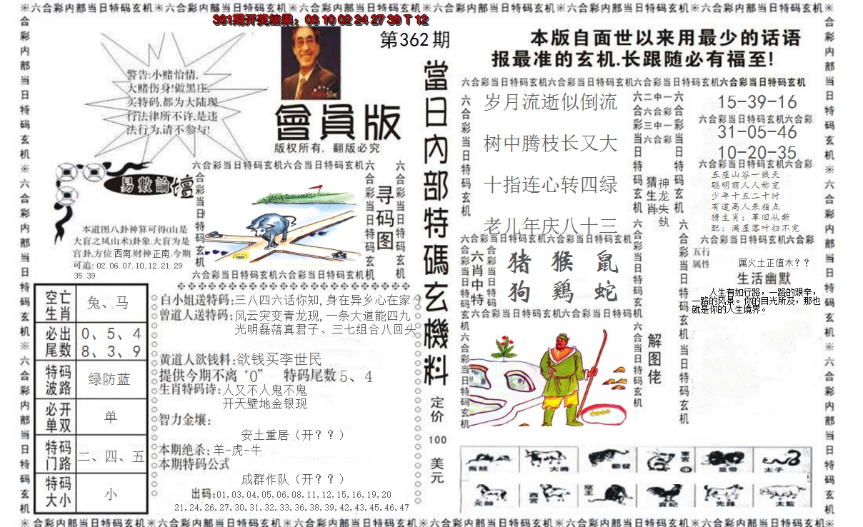 2024362期当日特码玄机报