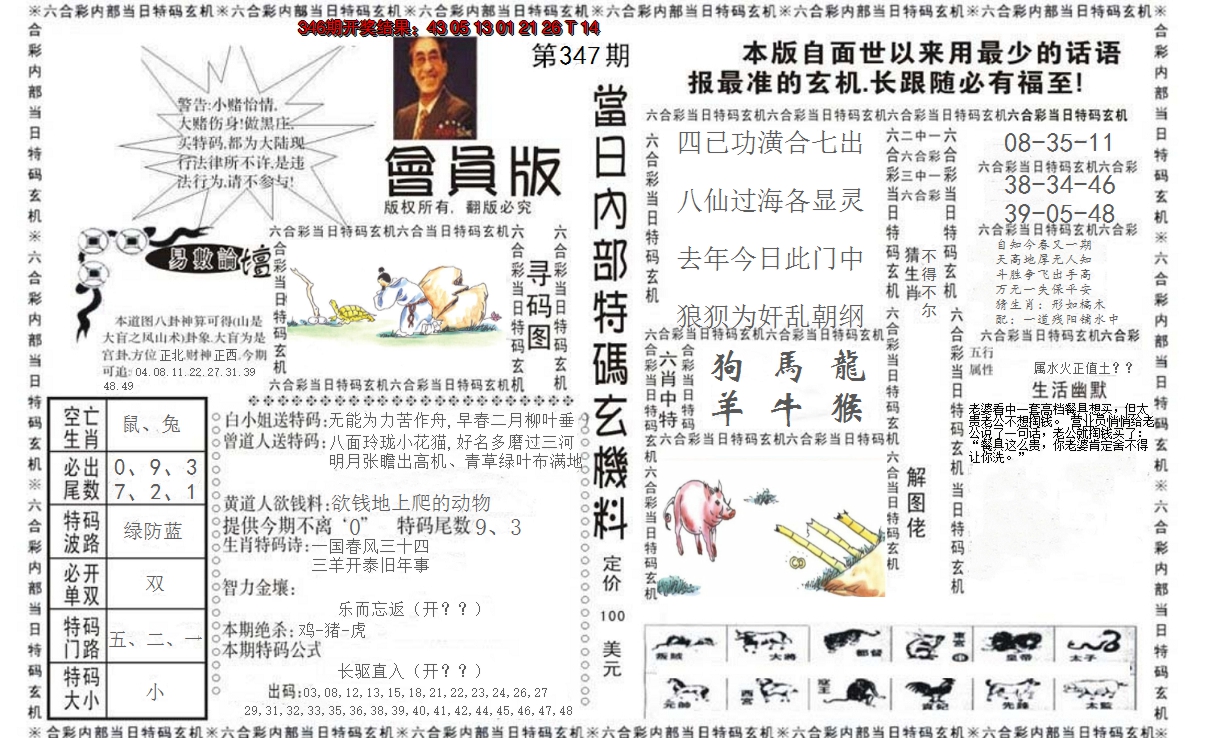 2024347期当日特码玄机报