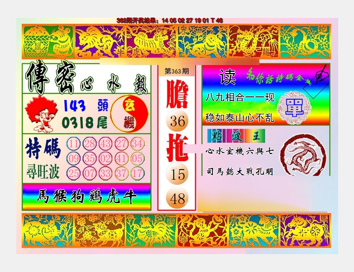 2024363期传密心水报