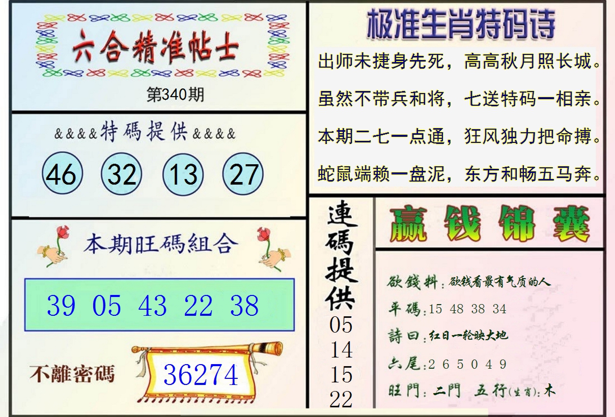 2024340期精准贴士