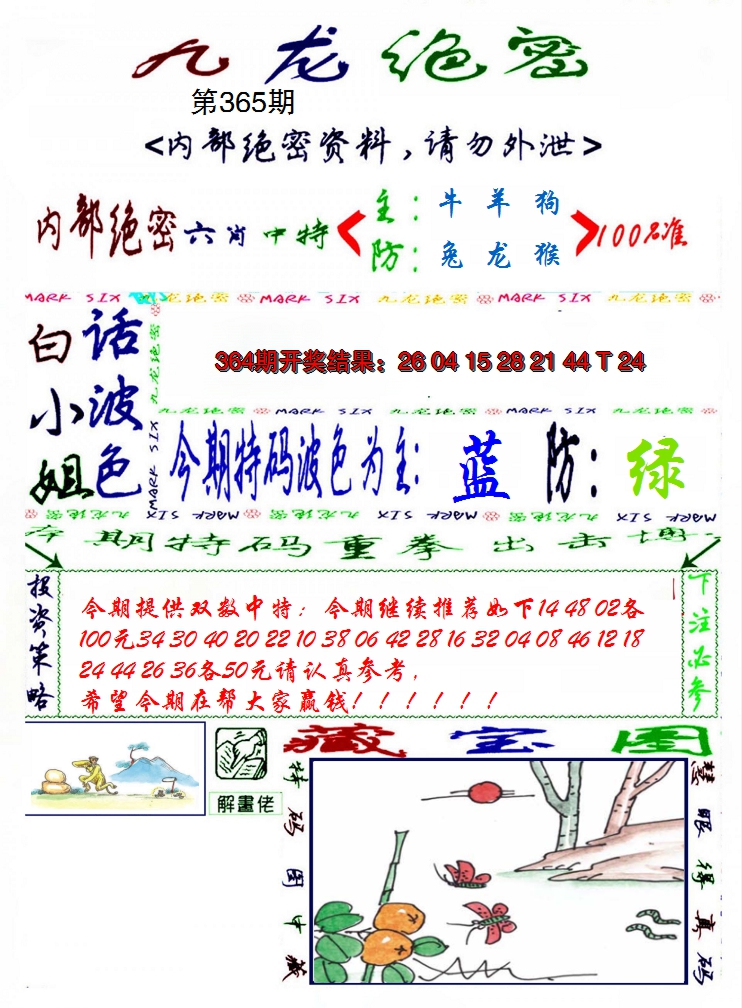 2024365期九龙密报