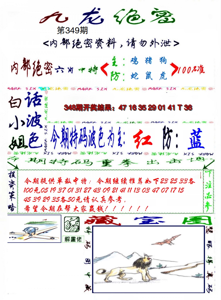 2024349期九龙密报