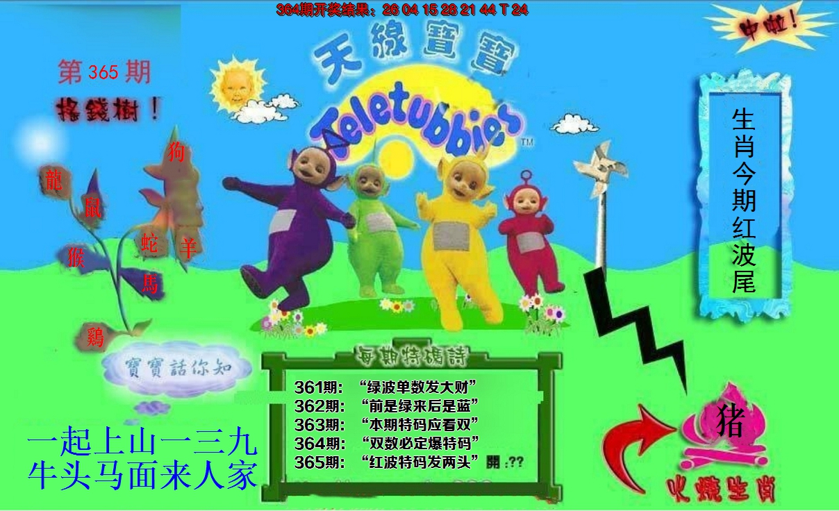 2024365期正版天线宝宝D