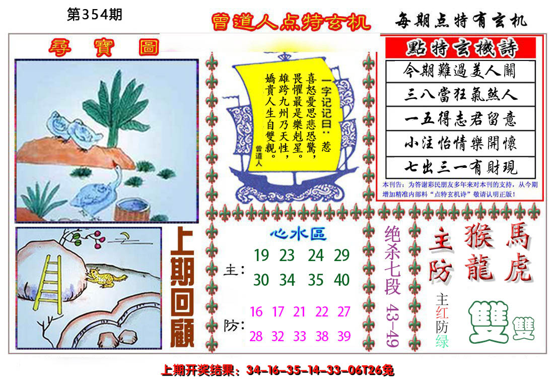 2024354期曾道人点特玄机