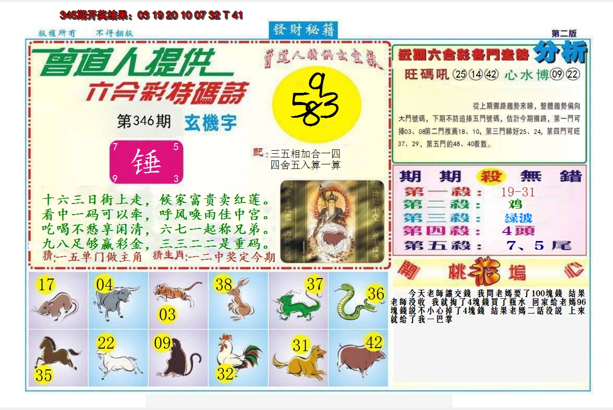 2024346期发财秘籍B