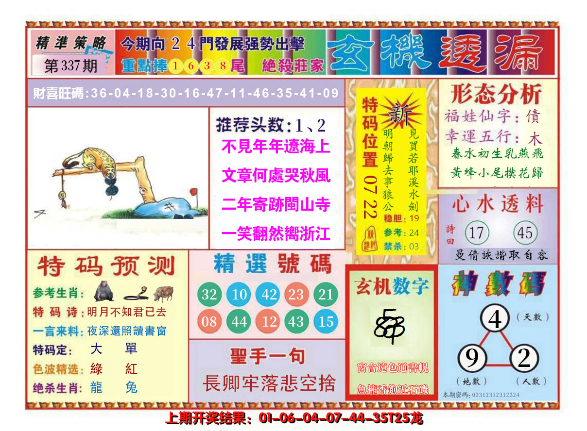 2024337期玄机透漏