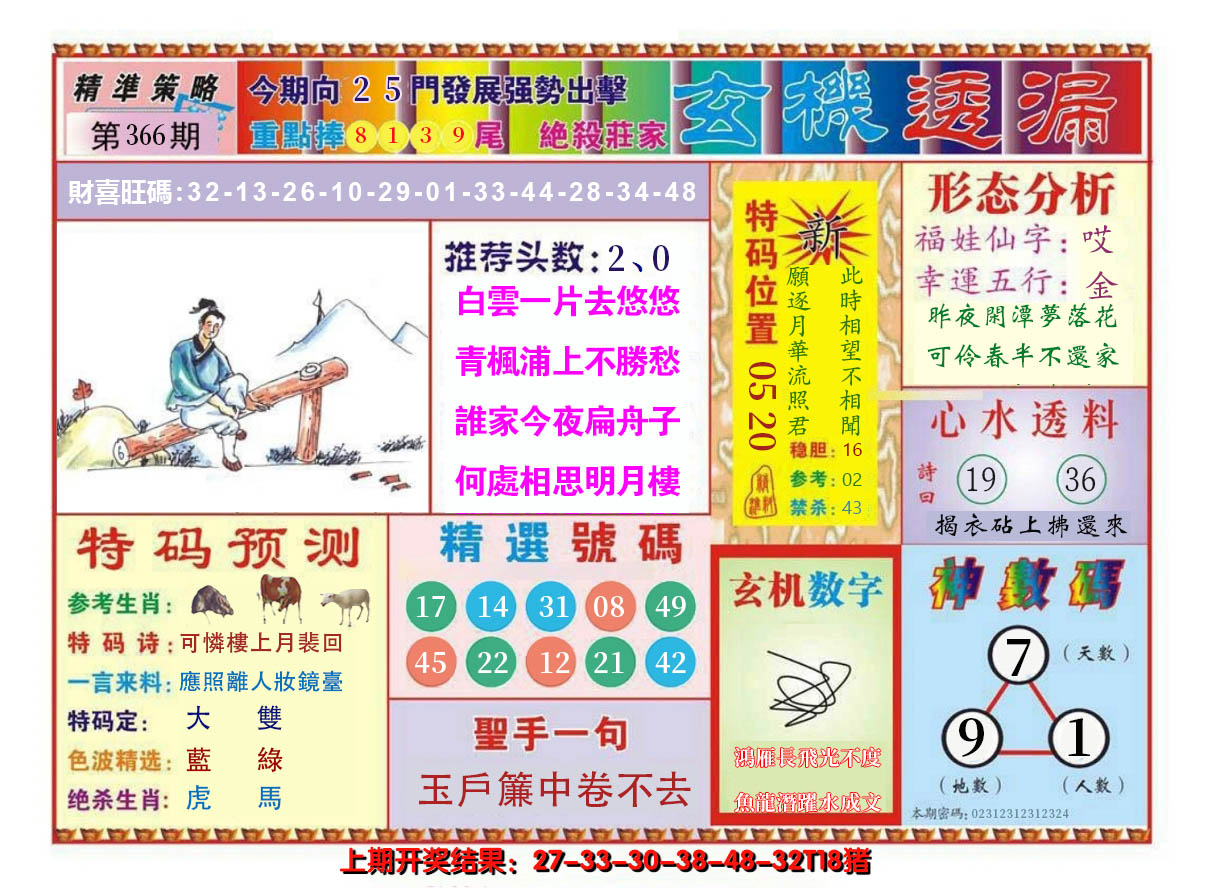2024366期玄机透漏