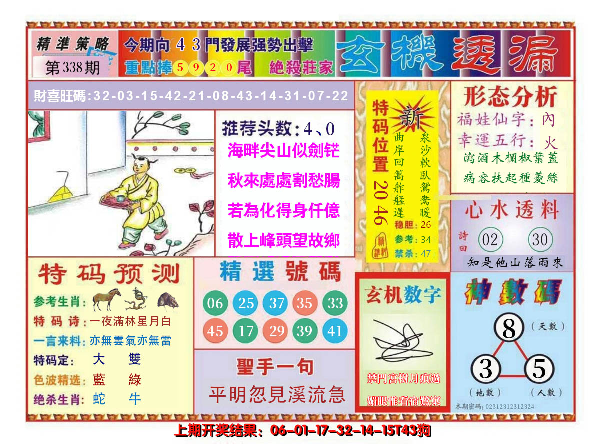 2024338期玄机透漏