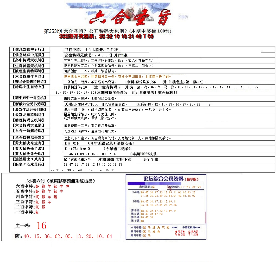 2024353期六合圣旨