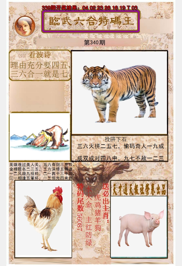 2024340期临武六合特码王