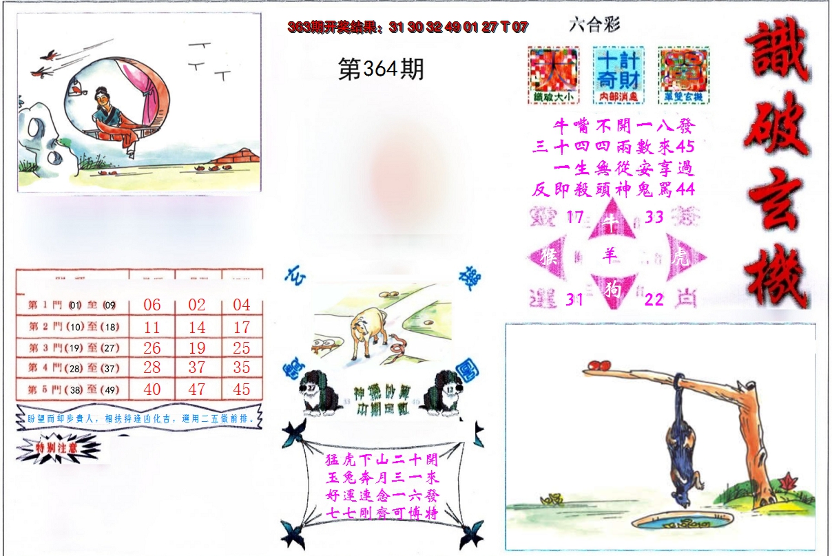 2024364期识破玄机