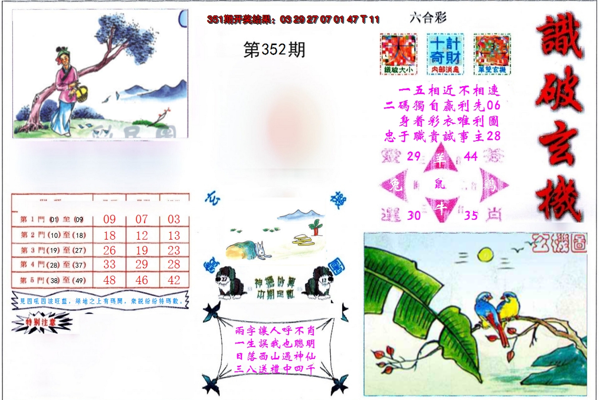 2024352期识破玄机