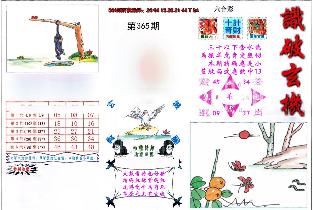 2024365期识破玄机