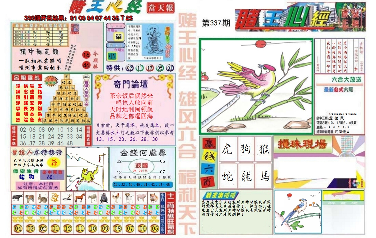 2024337期赌王心经