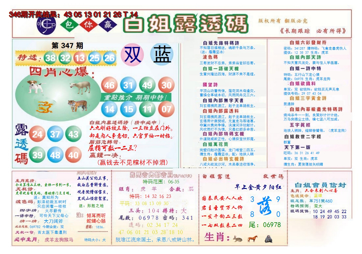 2024347期马会专刊B