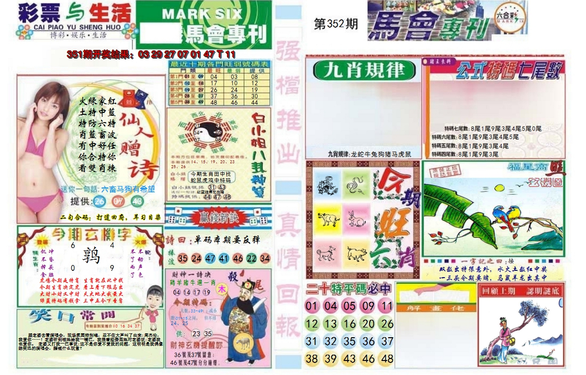2024352期马会专刊A