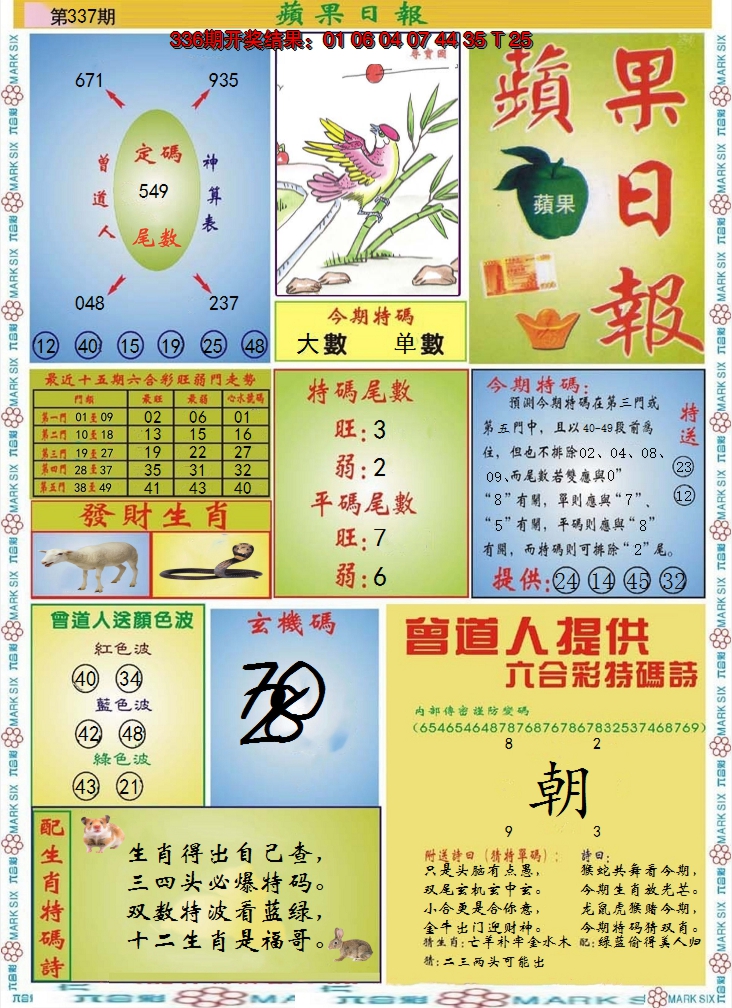 2024337期青苹果日报