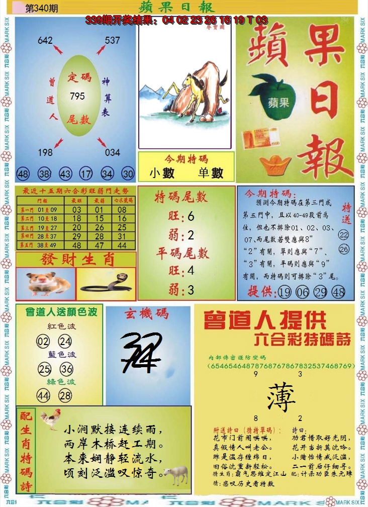 2024340期青苹果日报
