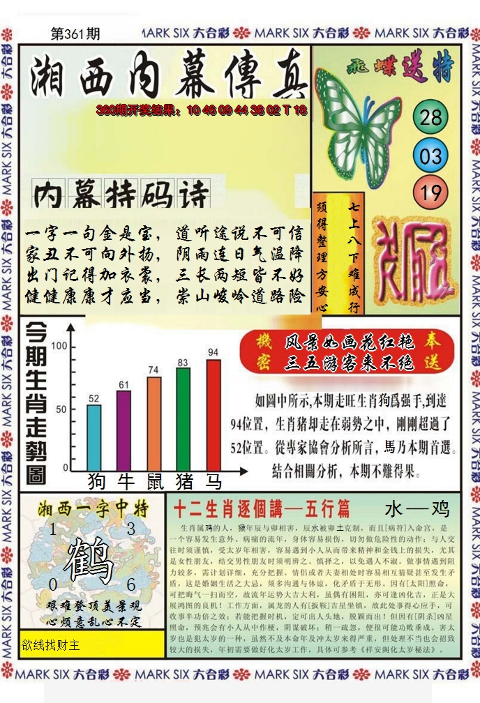 2024361期湘西内幕传真A