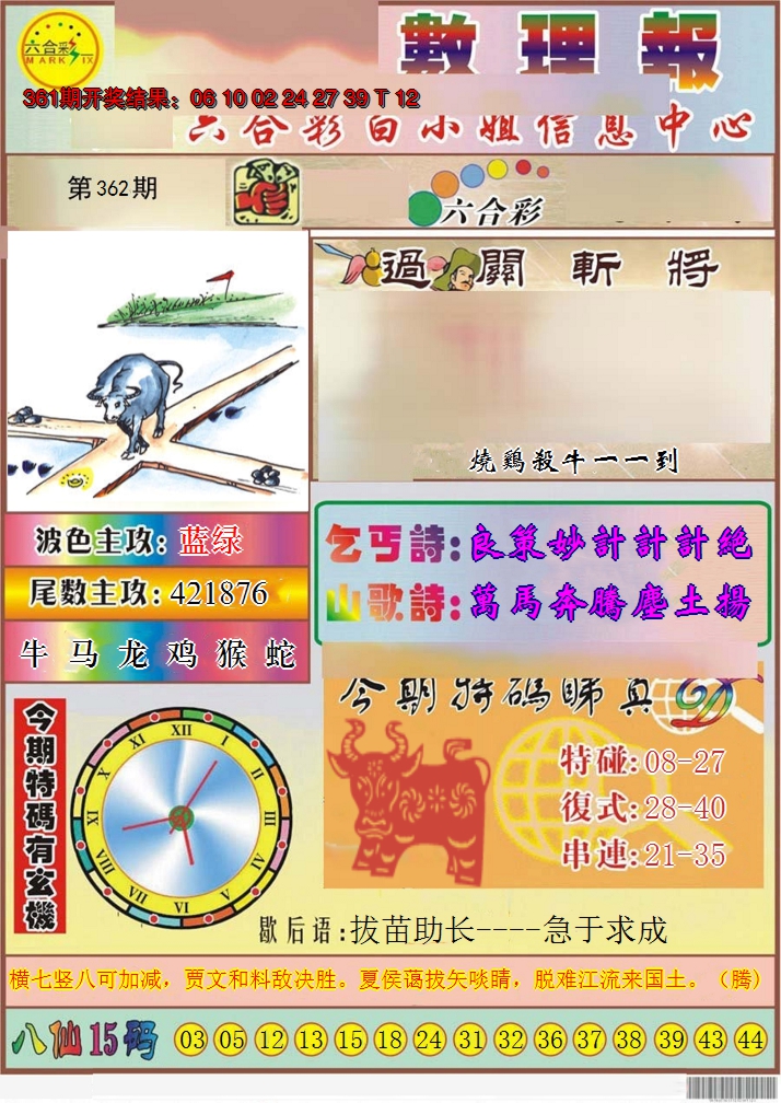 2024362期九龙数理报