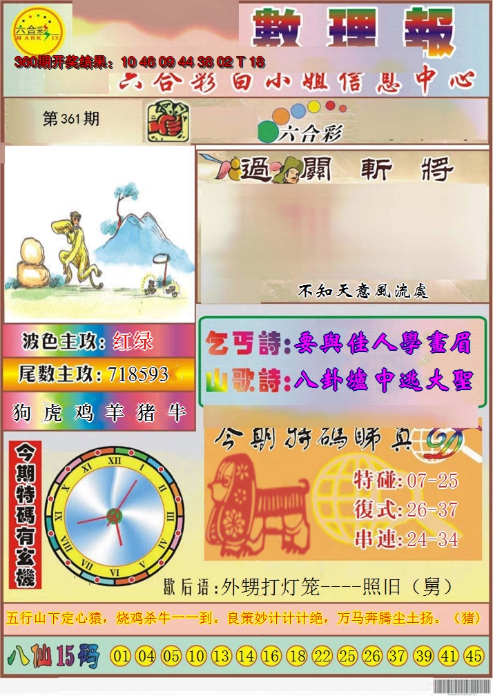 2024361期九龙数理报