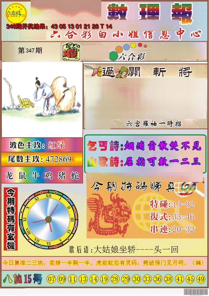2024347期九龙数理报