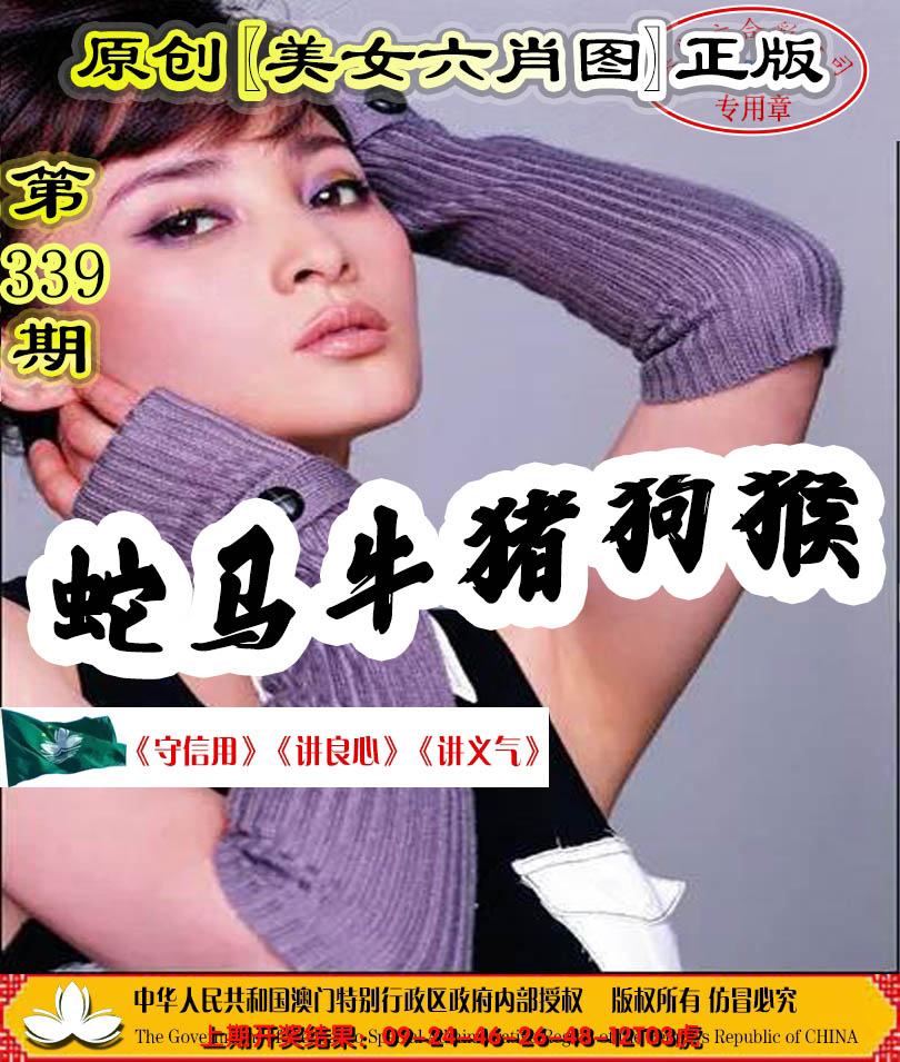2024339期另版美女六肖图