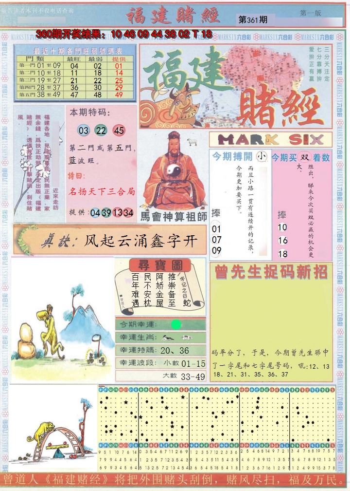 2024361期福建赌经A