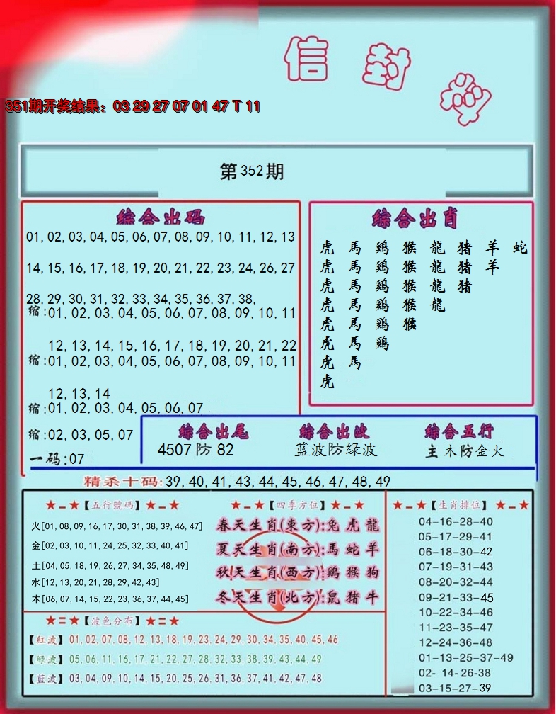 2024352期信封料