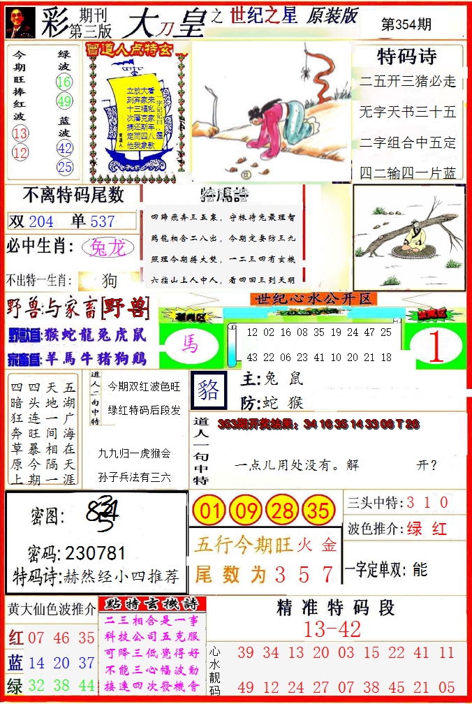 2024354期大刀皇之(世纪之星)