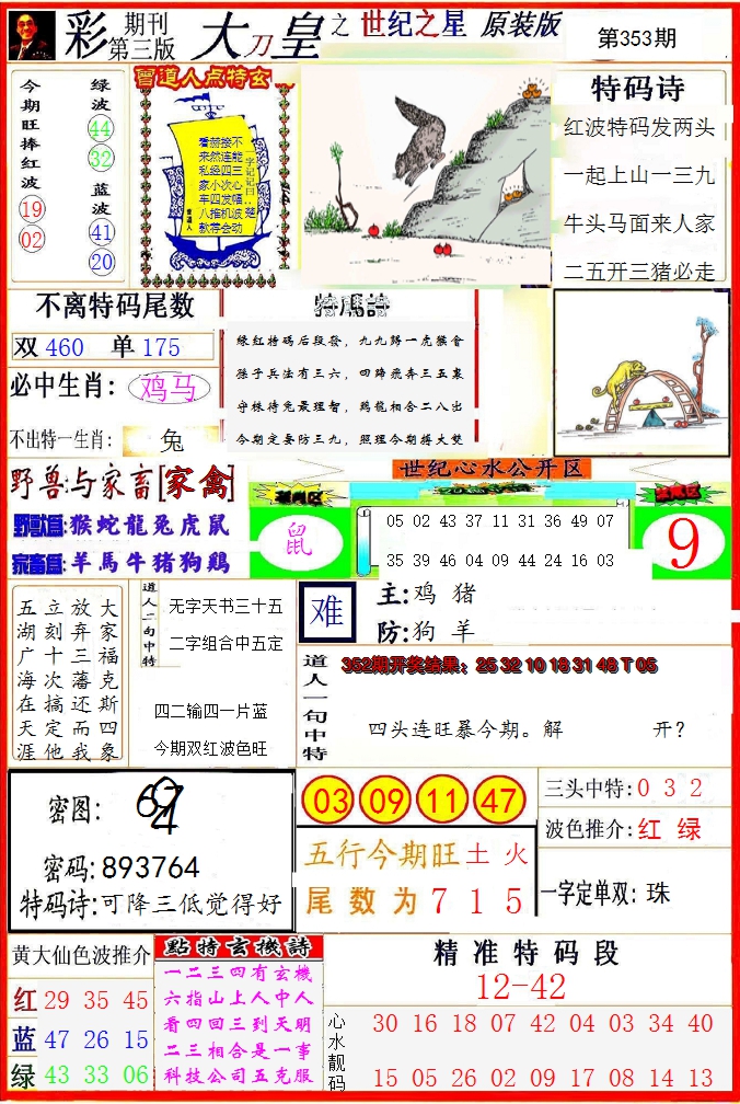 2024353期大刀皇之(世纪之星)
