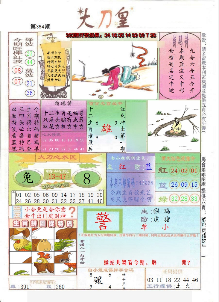 2024354期大刀皇