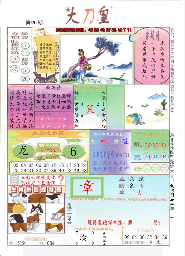 2024351期大刀皇