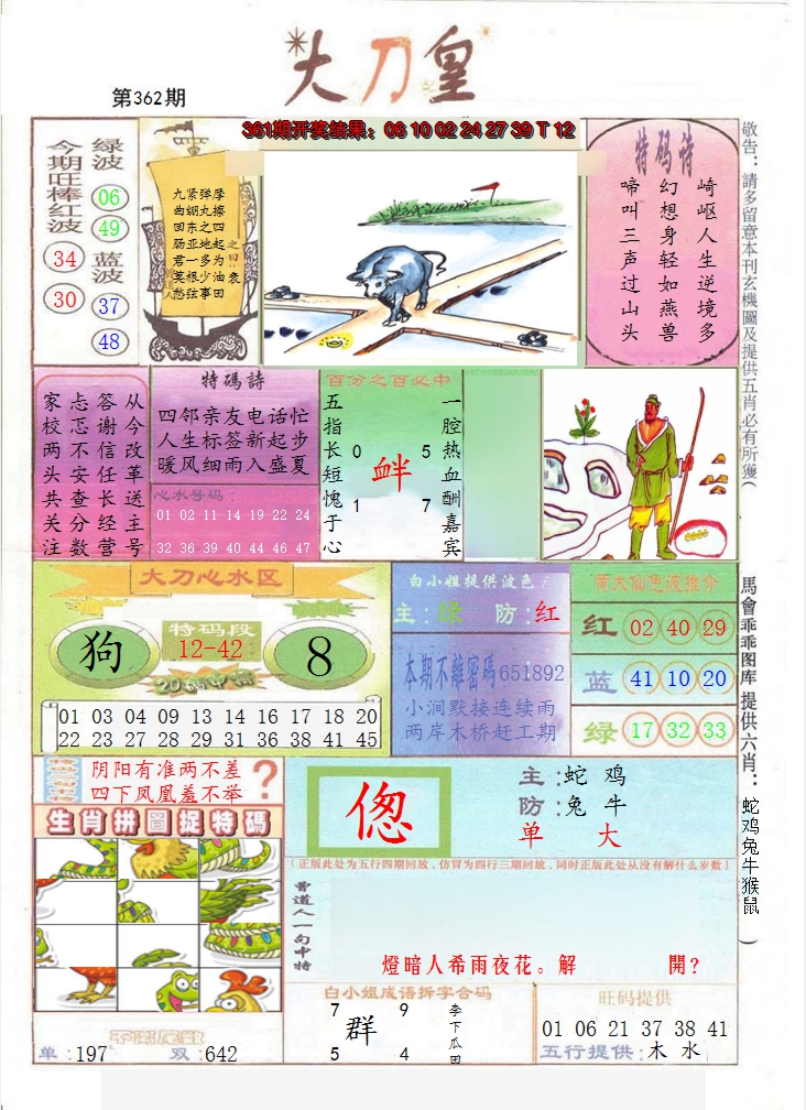 2024362期大刀皇