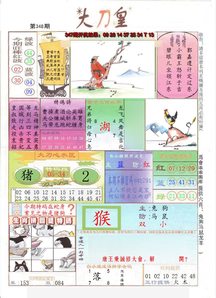 2024348期大刀皇