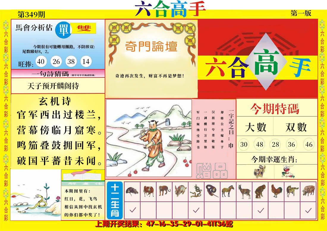 2024349期六合高手A