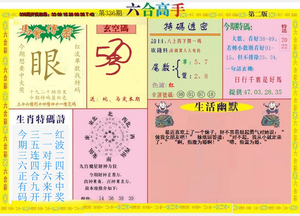 2024336期六合高手B