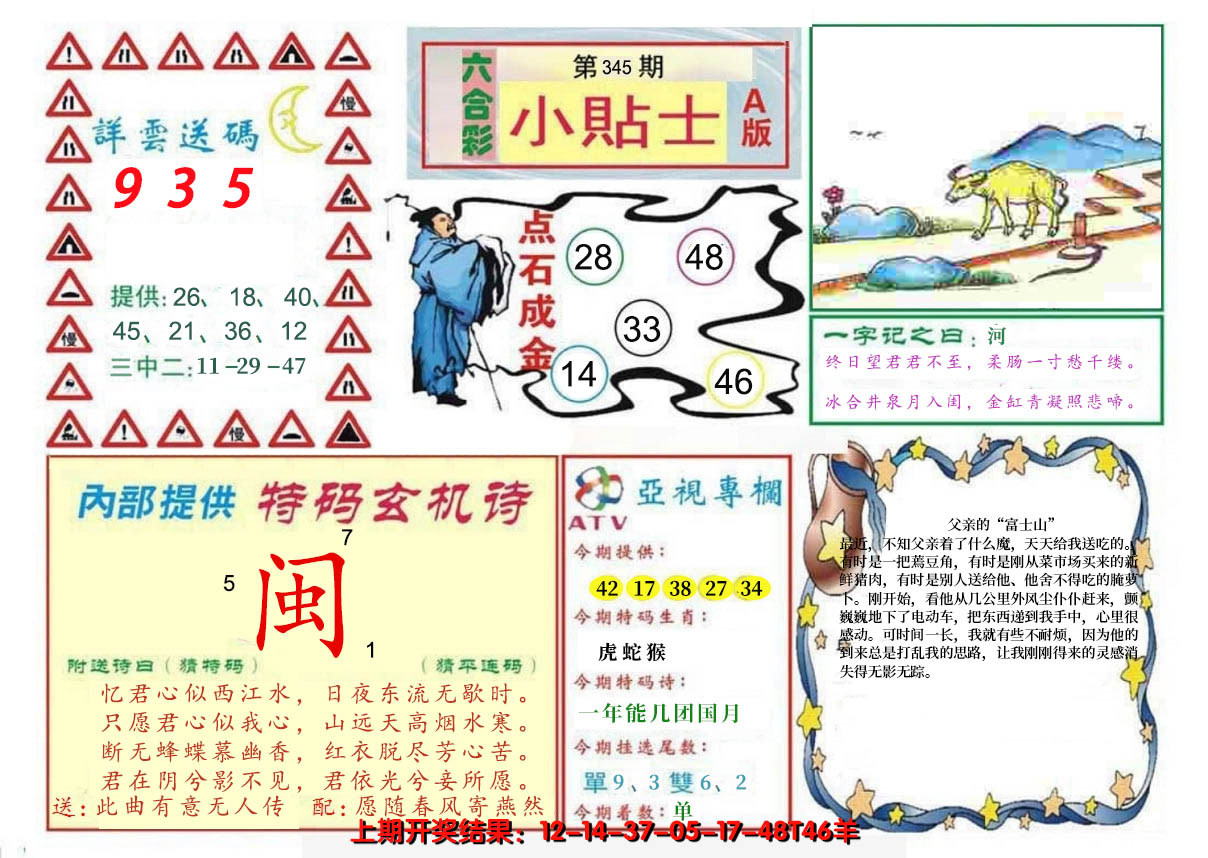 2024345期小贴士A