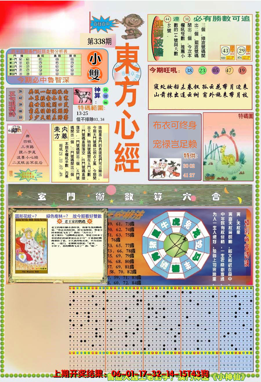 2024338期(新版)东方心经A