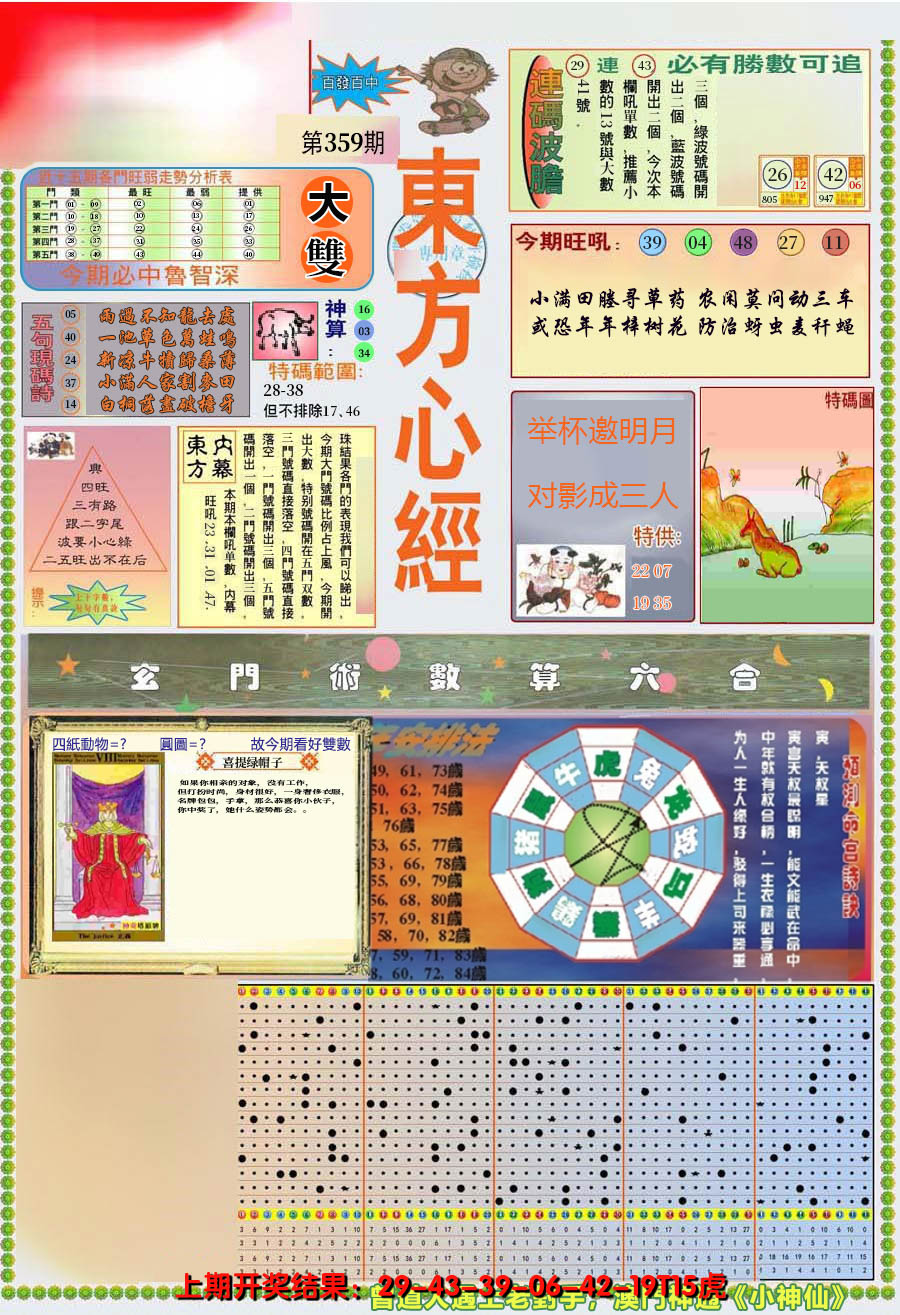 2024359期(新版)东方心经A