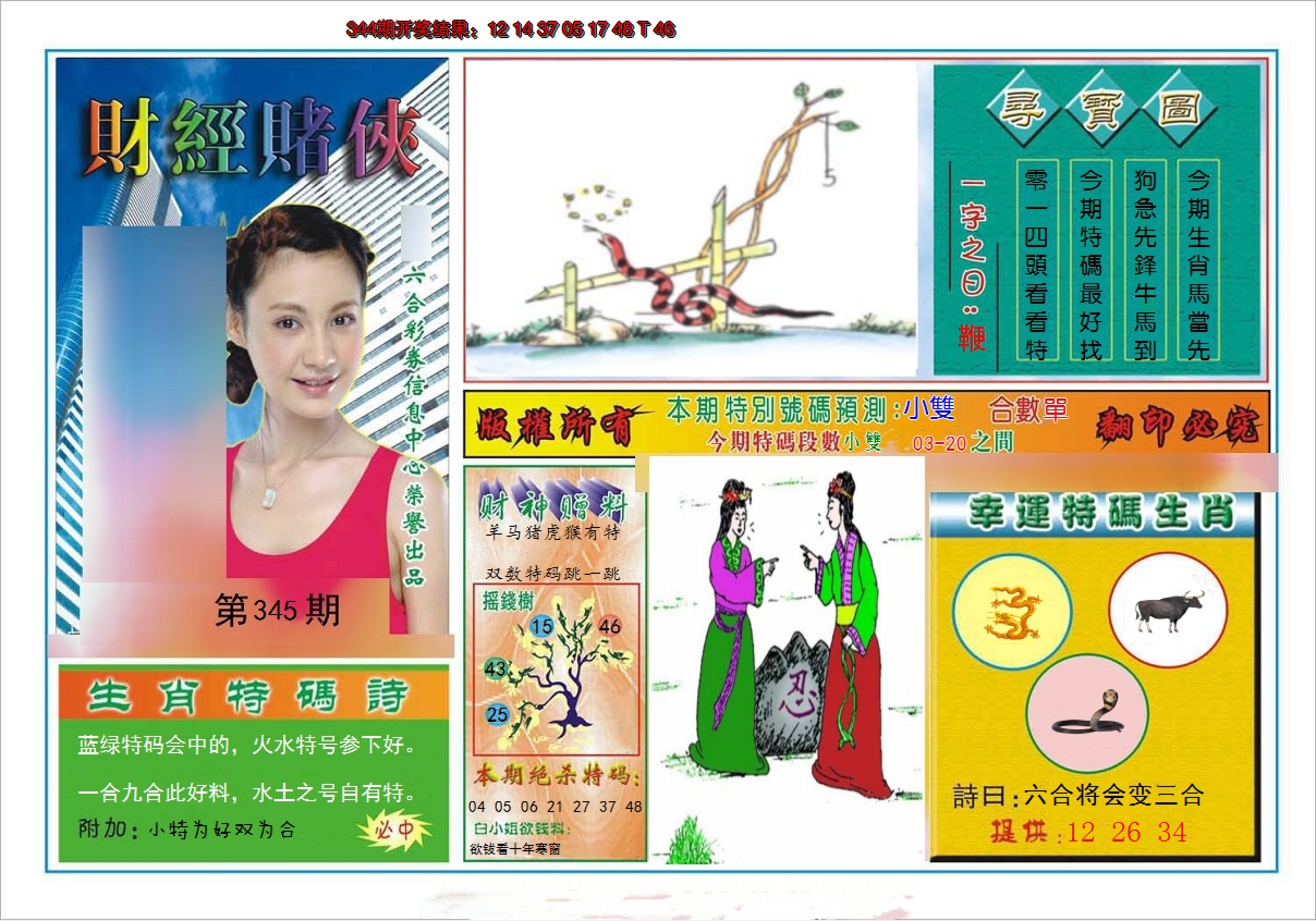 2024345期财经赌侠