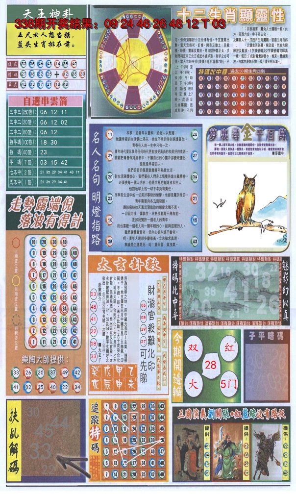 2024339期新报跑狗-2(背面)